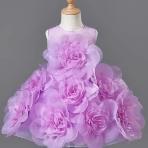 Lilac Sleeveless Party Dress